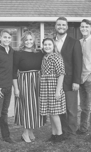 Photo of Daniel Krause and family; click for full bio